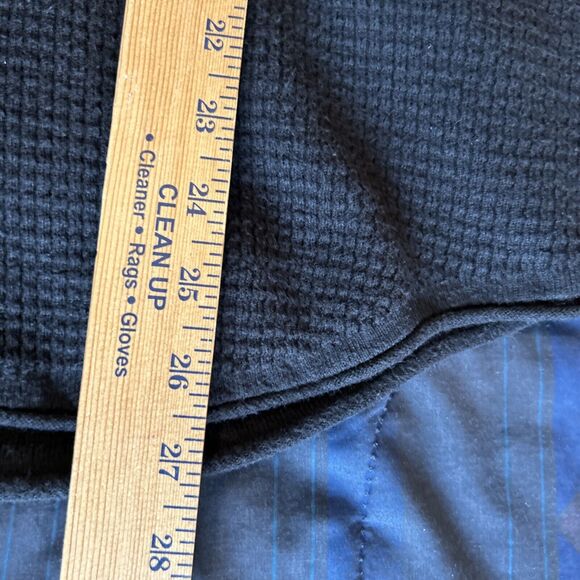 HOLLISTER Thermal Spell Out Shirt Mens Small Black Cursive Grunge Skater Y2K - Picture 11 of 13